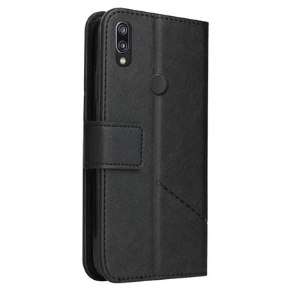 For Huawei P20 Lite GQUTROBE Right Angle Leather Phone Case(Black) by GQUTROBE
