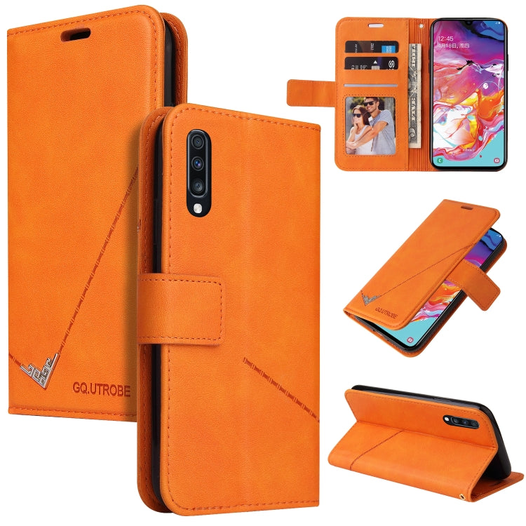 For Huawei P20 Pro GQUTROBE Right Angle Leather Phone Case(Orange) by GQUTROBE