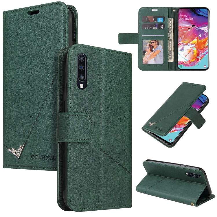 For Huawei P20 Pro GQUTROBE Right Angle Leather Phone Case(Green) by GQUTROBE