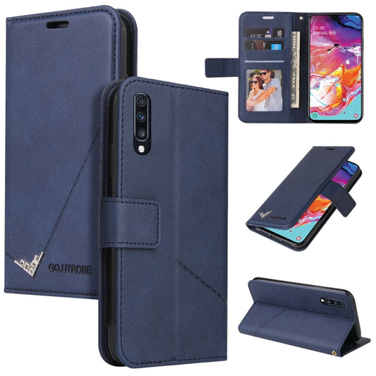 For Huawei P20 Pro GQUTROBE Right Angle Leather Phone Case(Blue) by GQUTROBE