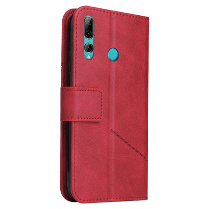 For Huawei Y7p GQUTROBE Right Angle Leather Phone Case(Red) by GQUTROBE