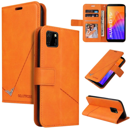 For Huawei Y5p / Honor 9S GQUTROBE Right Angle Leather Phone Case(Orange) by GQUTROBE