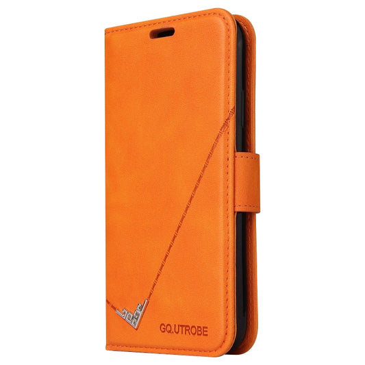 For Huawei Y5p / Honor 9S GQUTROBE Right Angle Leather Phone Case(Orange) by GQUTROBE