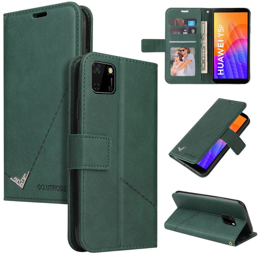 For Huawei Y5p / Honor 9S GQUTROBE Right Angle Leather Phone Case(Green) by GQUTROBE