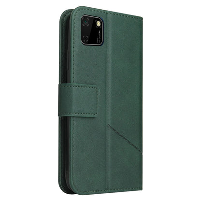 For Huawei Y5p / Honor 9S GQUTROBE Right Angle Leather Phone Case(Green) by GQUTROBE