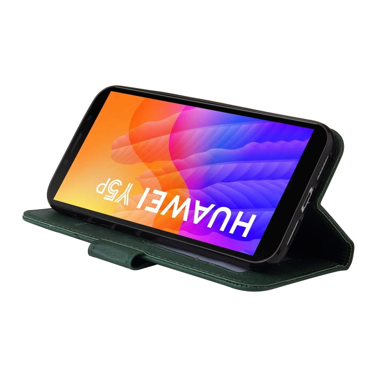 For Huawei Y5p / Honor 9S GQUTROBE Right Angle Leather Phone Case(Green) by GQUTROBE