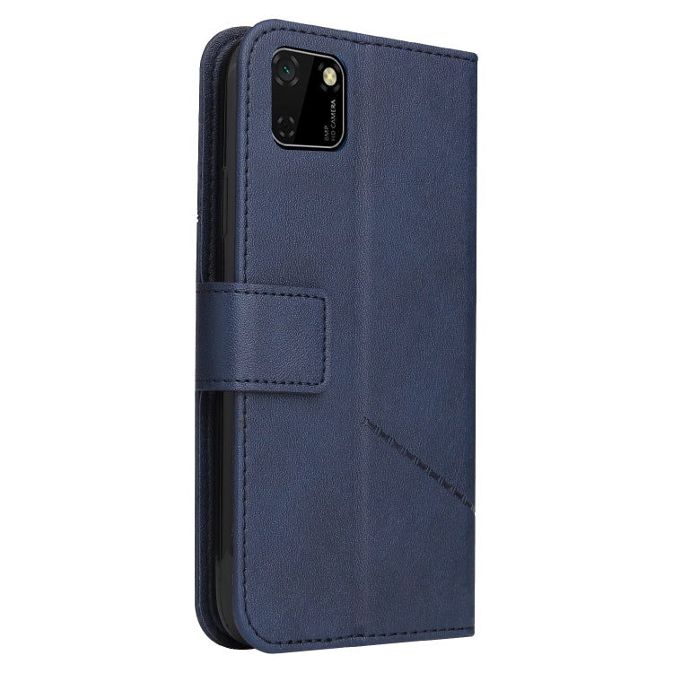 For Huawei Y5p / Honor 9S GQUTROBE Right Angle Leather Phone Case(Blue) by GQUTROBE