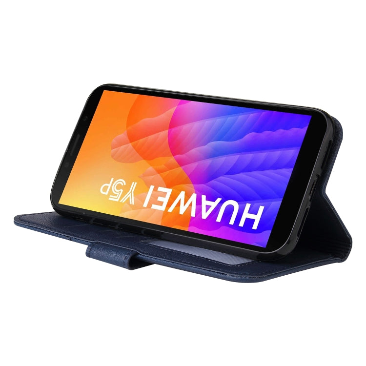 For Huawei Y5p / Honor 9S GQUTROBE Right Angle Leather Phone Case(Blue) by GQUTROBE