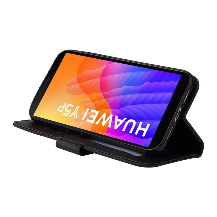 For Huawei Y5p / Honor 9S GQUTROBE Right Angle Leather Phone Case(Black) by GQUTROBE