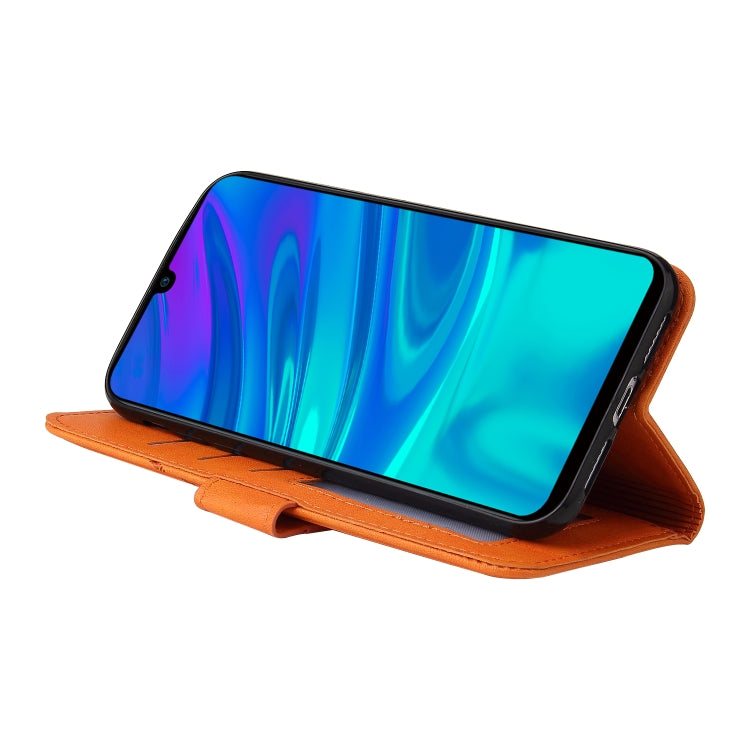 For Huawei P Smart Z GQUTROBE Right Angle Leather Phone Case(Orange) by GQUTROBE