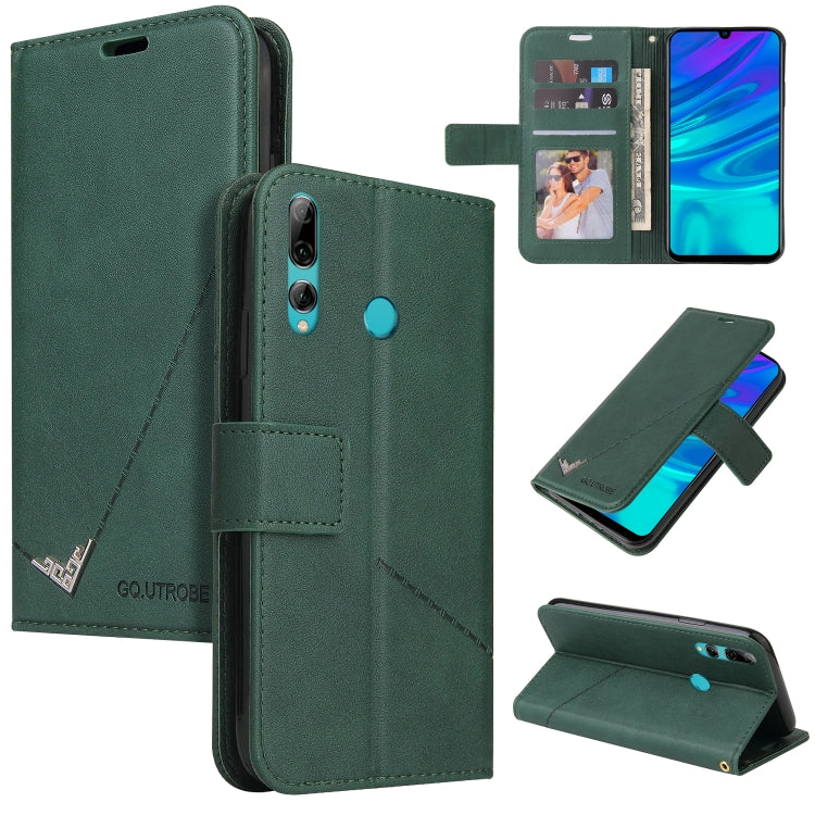 For Huawei P Smart Z GQUTROBE Right Angle Leather Phone Case(Green) by GQUTROBE
