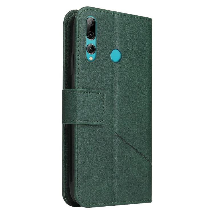 For Huawei P Smart Z GQUTROBE Right Angle Leather Phone Case(Green) by GQUTROBE
