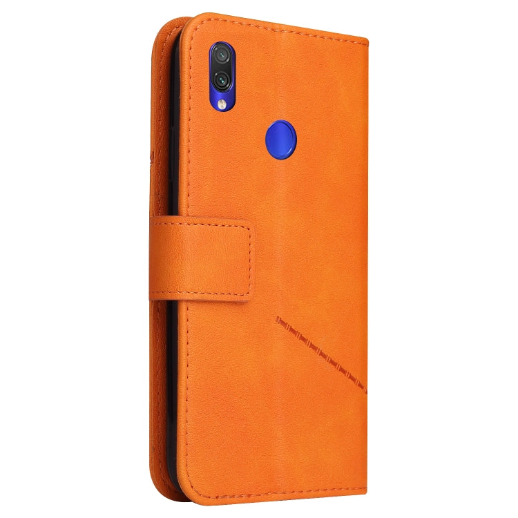 For Honor 10 Lite GQUTROBE Right Angle Leather Phone Case(Orange) by GQUTROBE