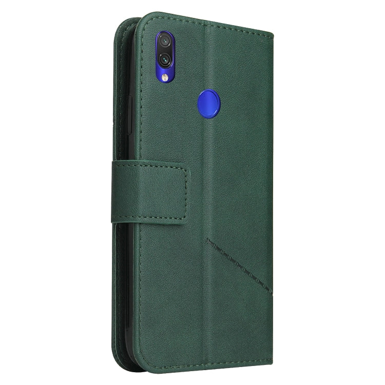 For Honor 10 Lite GQUTROBE Right Angle Leather Phone Case(Green) by GQUTROBE