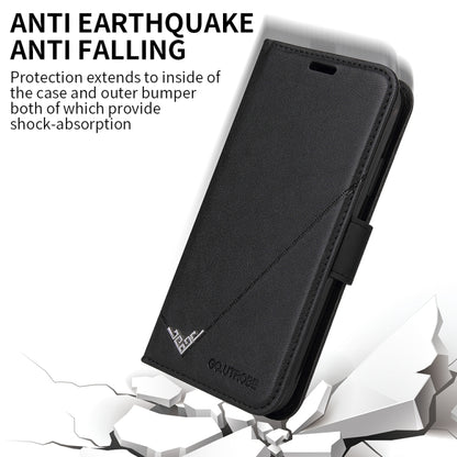 For Honor 10 Lite GQUTROBE Right Angle Leather Phone Case(Black) by GQUTROBE