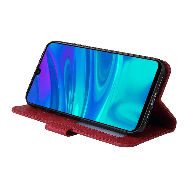 For Huawei Enjoy 9s GQUTROBE Right Angle Leather Phone Case(Red) by GQUTROBE