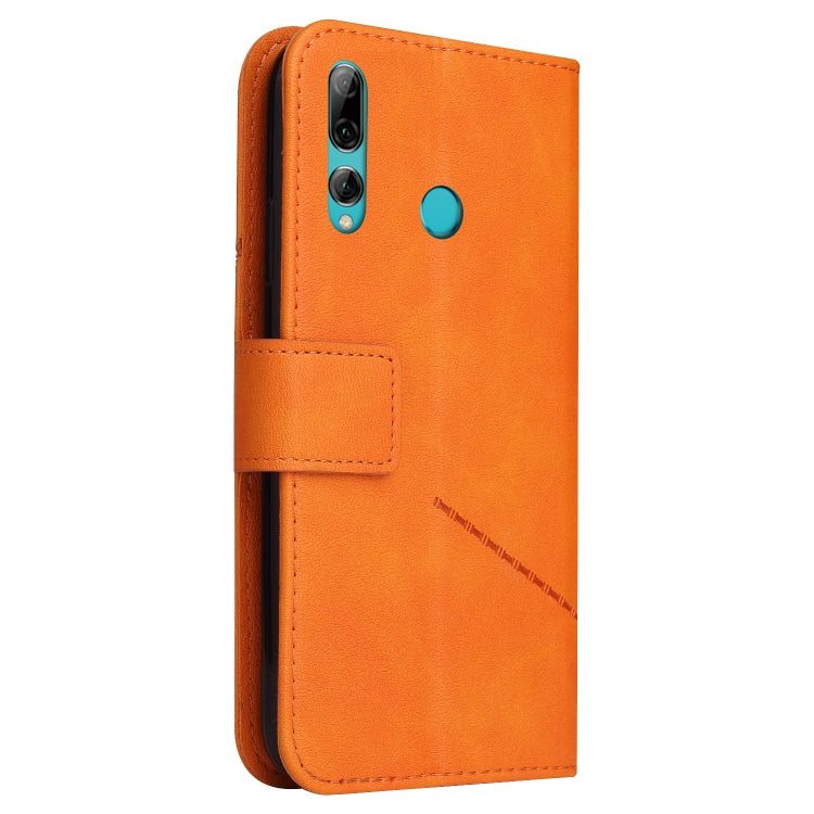 For Huawei Enjoy 9s GQUTROBE Right Angle Leather Phone Case(Orange) by GQUTROBE