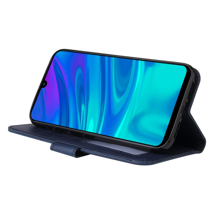 For Huawei Enjoy 9s GQUTROBE Right Angle Leather Phone Case(Blue) by GQUTROBE