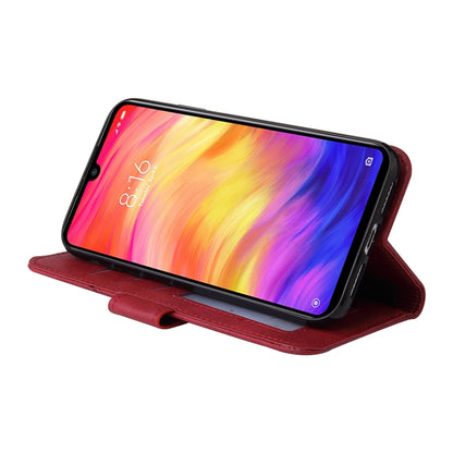For Huawei Y6 2019 GQUTROBE Right Angle Leather Phone Case(Red) by GQUTROBE