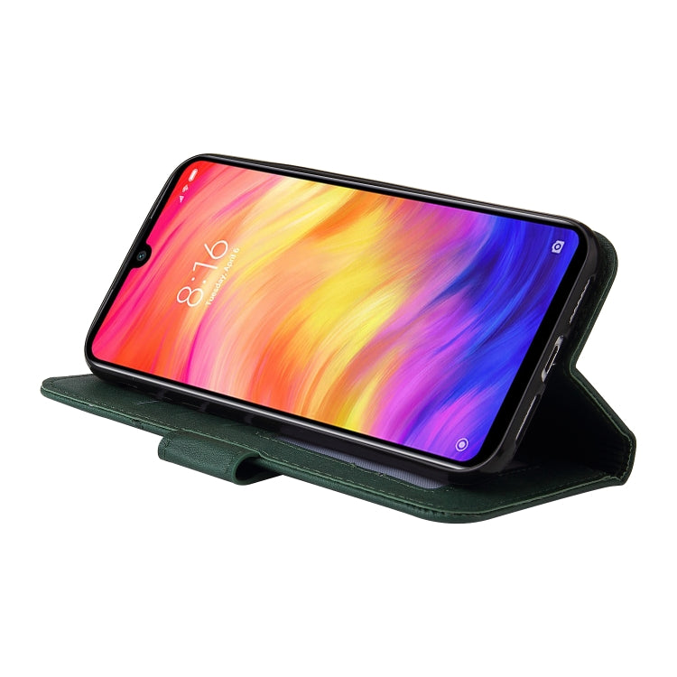 For Huawei Y6 2019 GQUTROBE Right Angle Leather Phone Case(Green) by GQUTROBE