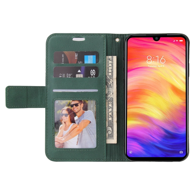 For Huawei Y6 2019 GQUTROBE Right Angle Leather Phone Case(Green) by GQUTROBE