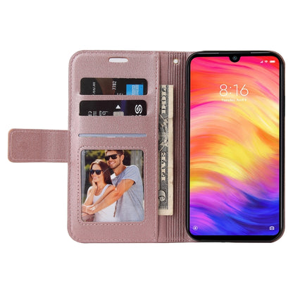 For Huawei Y6 2019 GQUTROBE Right Angle Leather Phone Case(Rose Gold) by GQUTROBE