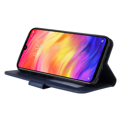 For Huawei Y6 2019 GQUTROBE Right Angle Leather Phone Case(Blue) by GQUTROBE