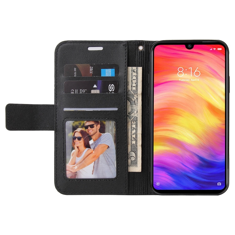 For Huawei Y6 2019 GQUTROBE Right Angle Leather Phone Case(Black) by GQUTROBE