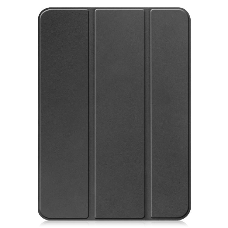 Solid Color Custer Texture Leather Tablet Case For iPad 10th Gen 10.9 2022 / 2025 (Black) by bashfashion
