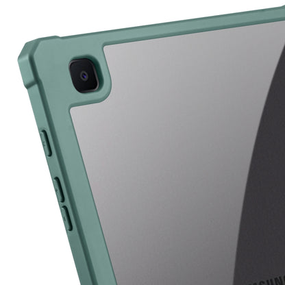 For Samsung Galaxy Tab S6 Lite 2020/2022 Acrylic 3-folding Smart Leather Tablet Case(Dark Green) by bashfashion