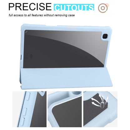 For Samsung Galaxy Tab S6 Lite 2020/2022 Acrylic 3-folding Smart Leather Tablet Case(Sky Blue) by bashfashion
