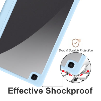 For Samsung Galaxy Tab S6 Lite 2020/2022 Acrylic 3-folding Smart Leather Tablet Case(Sky Blue) by bashfashion