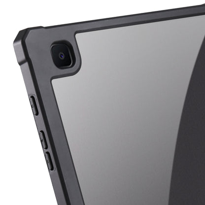 For Samsung Galaxy Tab S6 Lite 2020/2022 Acrylic 3-folding Smart Leather Tablet Case(Black) by bashfashion