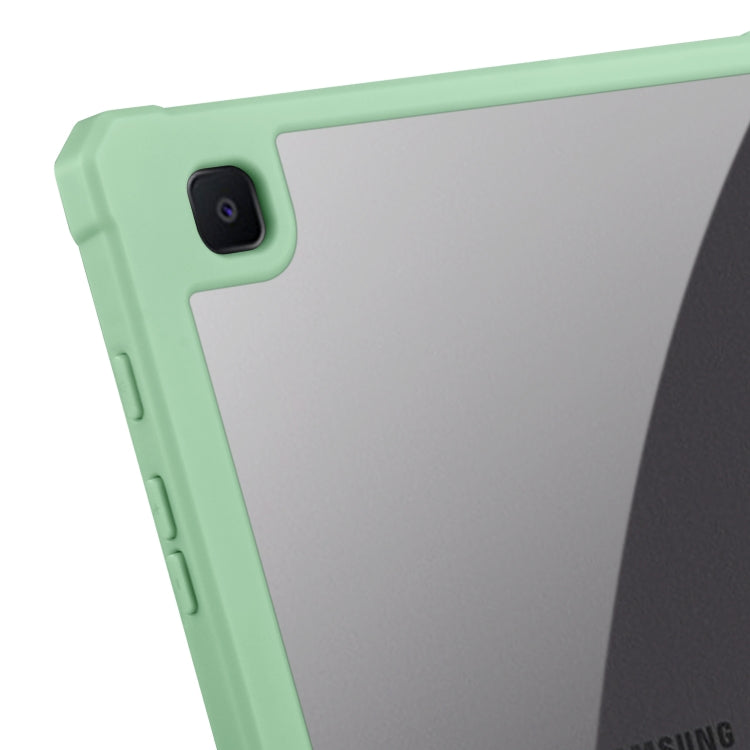 For Samsung Galaxy Tab S6 Lite 2020/2022 Acrylic 3-folding Smart Leather Tablet Case(Green) by bashfashion