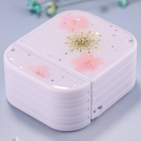 For AirPods 1 / 2 Beautiful Ladies Flowers Pattern Wireless Earphone Protective Case(Pink) by bashfashion