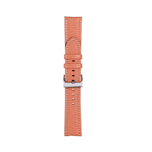 20mm For Samsung Galaxy Watch5 40mm / 44mm Litchi Texture Leather Watch Band(Pink) by bashfashion