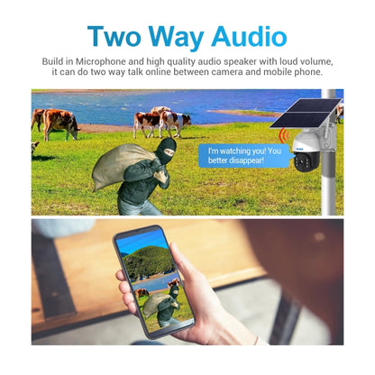 ESCAM QF724 3MP 24h Recording Cloud Storage PT 4G PIR Alarm IP Camera with Solar Panel, European Signal Bands by ESCAM