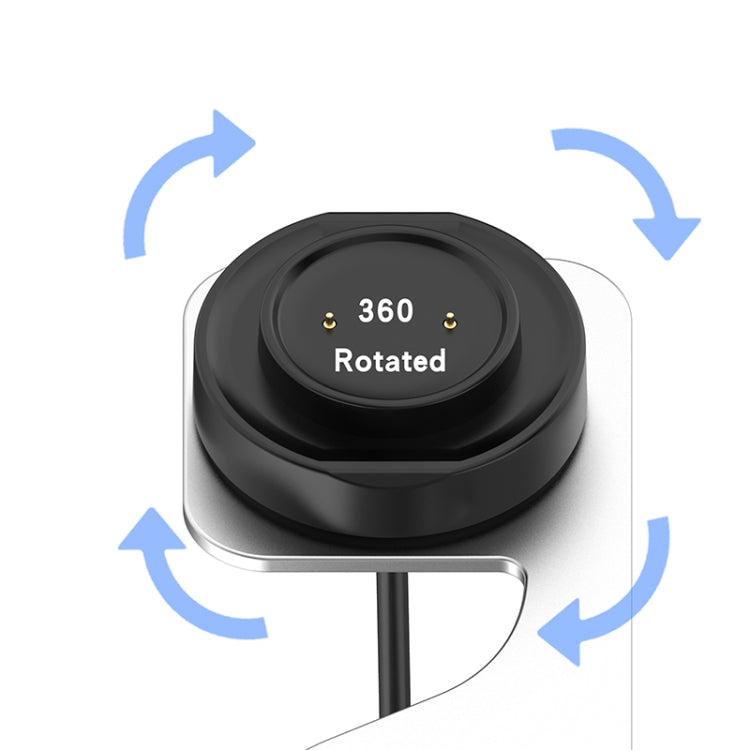 For Amazfit GTS4 Mini Rotatable Magnetic Metal Charging Base(Grey) by bashfashion