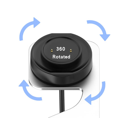 For Amazfit GTS4 Mini Rotatable Magnetic Metal Charging Base(Grey) by bashfashion