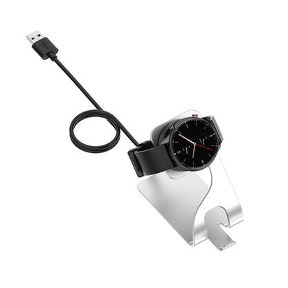 For Amazfit GTS4 Mini Rotatable Magnetic Metal Charging Base(Silver) by bashfashion