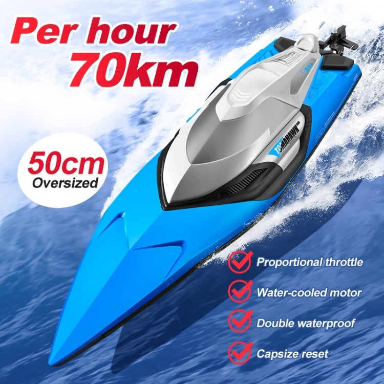 S2 Waterproof High Speed RC Speedboat Toy Boat(Blue) by bashfashion