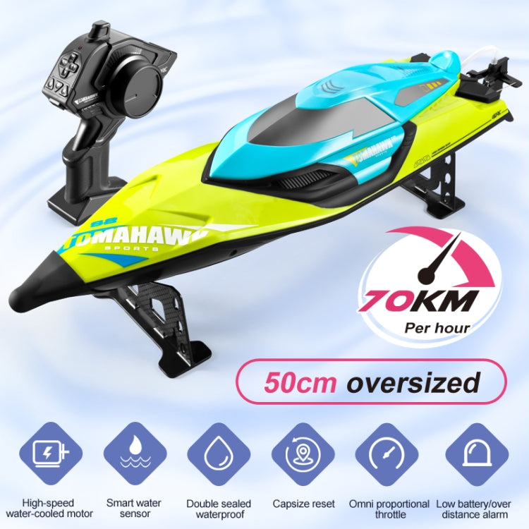 S2 Waterproof High Speed RC Speedboat Toy Boat(Green) by bashfashion