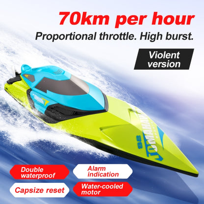 S2 Waterproof High Speed RC Speedboat Toy Boat(Green) by bashfashion