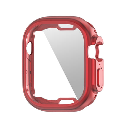 PET Film TPU Watch Case For Apple Watch Ultra 1 / 2 / 3 49mm(Red) by bashfashion