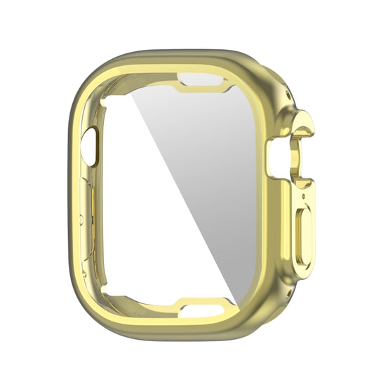 PET Film TPU Watch Case For Apple Watch Ultra 1 / 2 / 3 49mm(Gold) by bashfashion