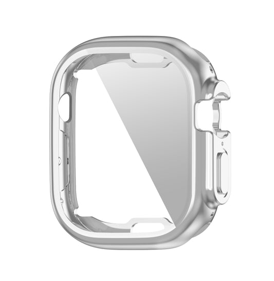 PET Film TPU Watch Case For Apple Watch Ultra 1 / 2 / 3 49mm(Silver) by bashfashion
