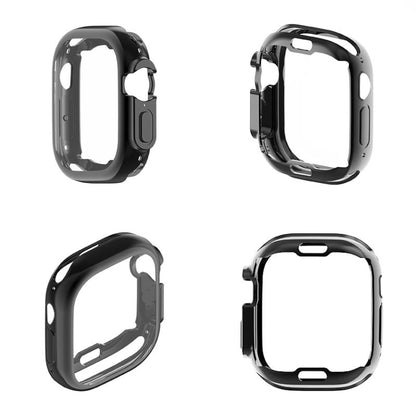 PET Film TPU Watch Case For Apple Watch Ultra 1 / 2 / 3 49mm(Rose Gold) by bashfashion