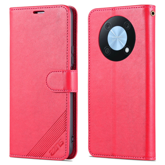 For Huawei Enjoy 50 Pro/Nova Y90 AZNS Sheepskin Texture Flip Leather Phone Case(Red) by AZNS