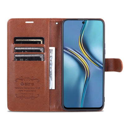 For Huawei Enjoy 50 Pro/Nova Y90 AZNS Sheepskin Texture Flip Leather Phone Case(Brown) by AZNS
