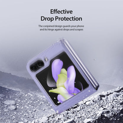 For Samsung Galaxy Z Flip5 5G DUX DUCIS Bril Series PU + TPU Phone Case(Purple) by DUX DUCIS
